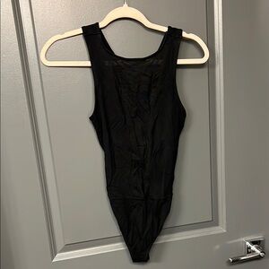 Size XS Womens Express Black Sleeveless Bodysuit